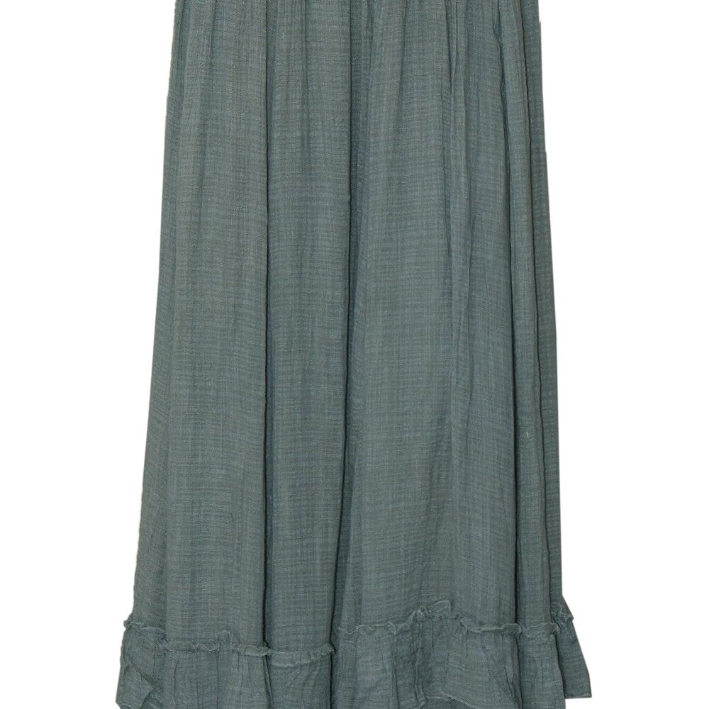 Free People FP One Brynn Maxi Skirt Smocked Tiered Ruffle Mid Rise M US ITEM - Picture 3 of 6